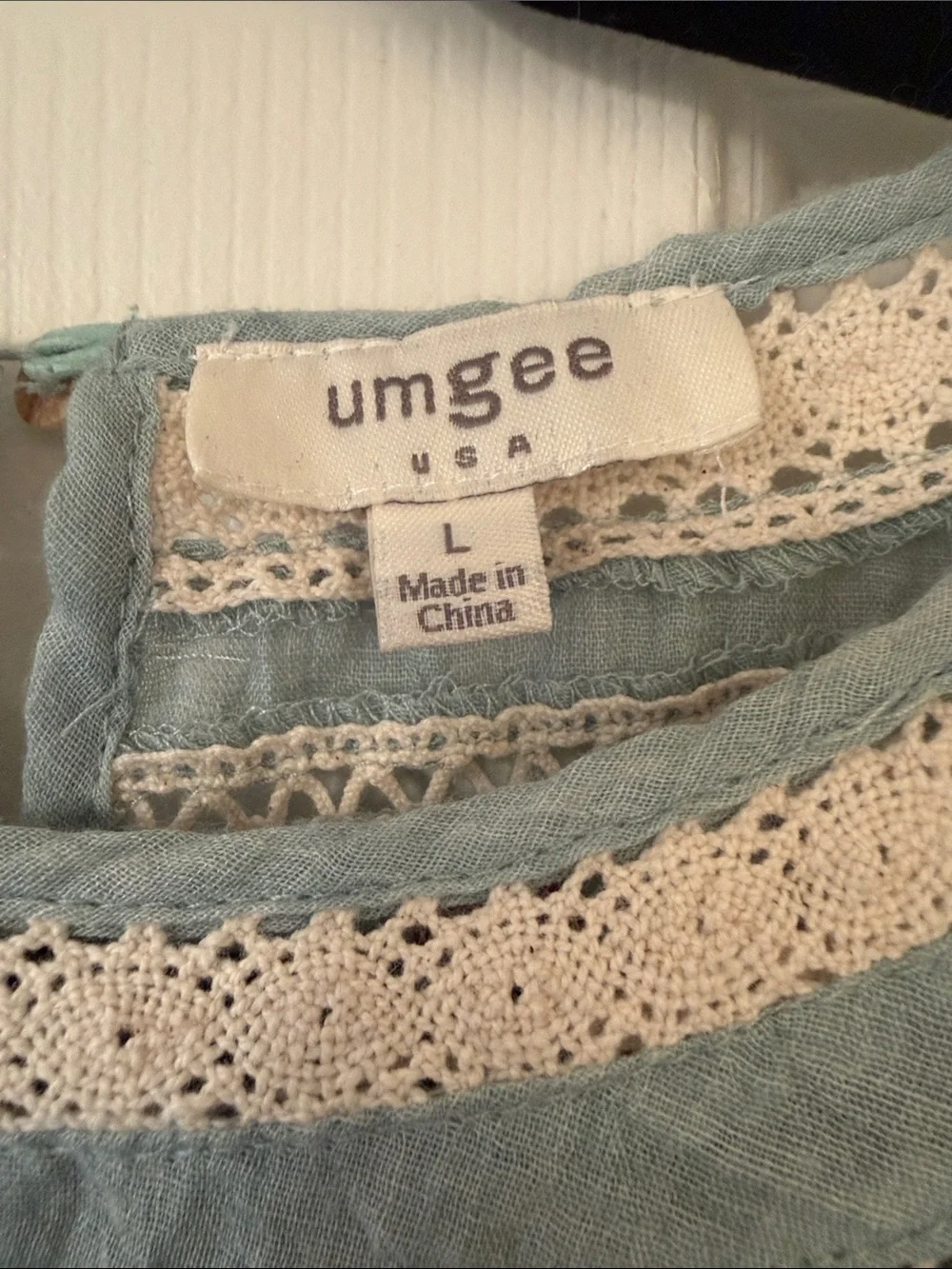 Umgee Dress Womens Large Boho Floral Embroidered Tunic Cottagecore Flirty - Picture 2 of 11